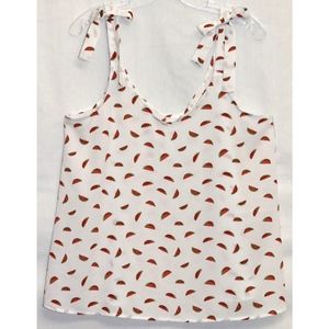 Cooper & Ella Women's Watermelon Tank Sz L